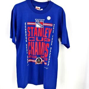 Nutmeg 1994 New York Rangers Stanley Cup Champs Champions Official Tshirt